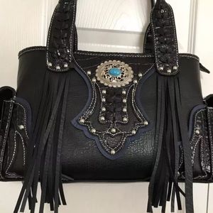 Cowgirl Trendy Conceal Carry handbag with fringes